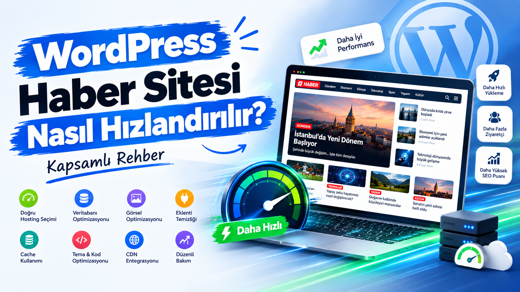WordPress Haber Sitesi Nasıl Hızlandırılır? Kapsamlı Rehber