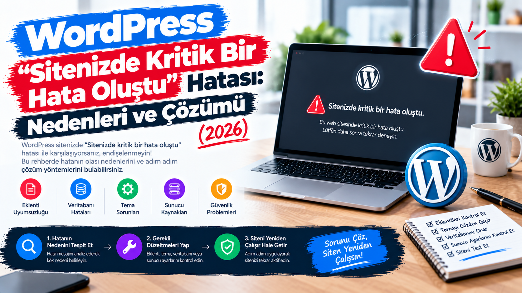 Sitenizde Kritik Bir Hata Oluştu" Hatası: Nedenleri ve Çözümü