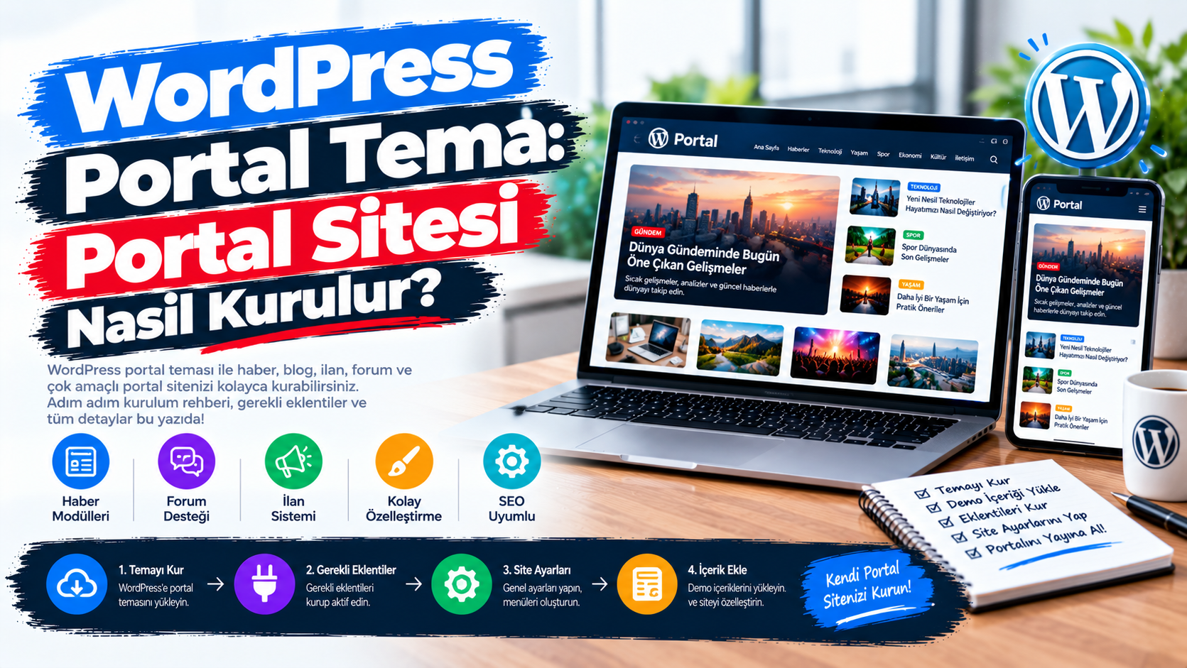 WordPress Portal Tema: Portal Sitesi Nasıl Kurulur?