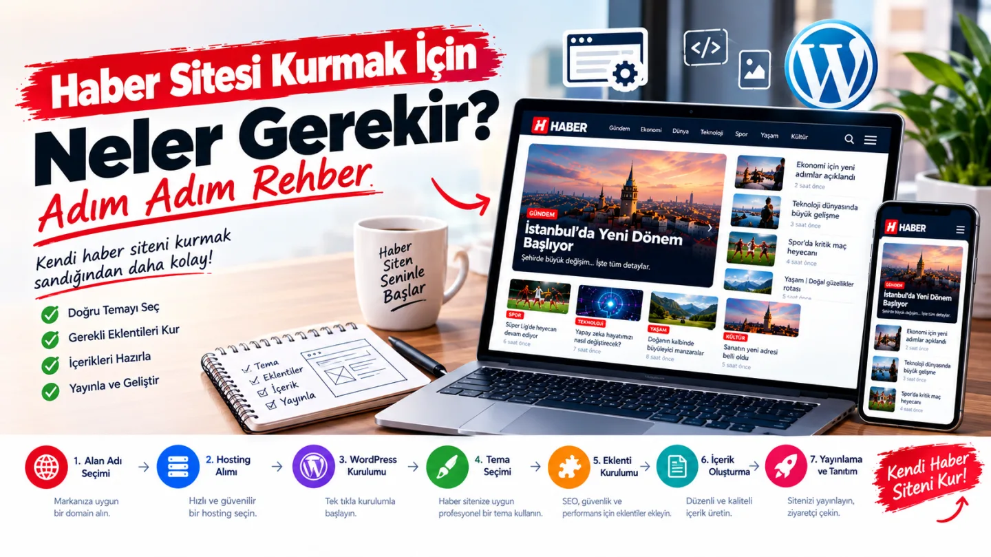 Haber Sitesi Kurmak İçin Neler Gerekir? Adım Adım Rehber
