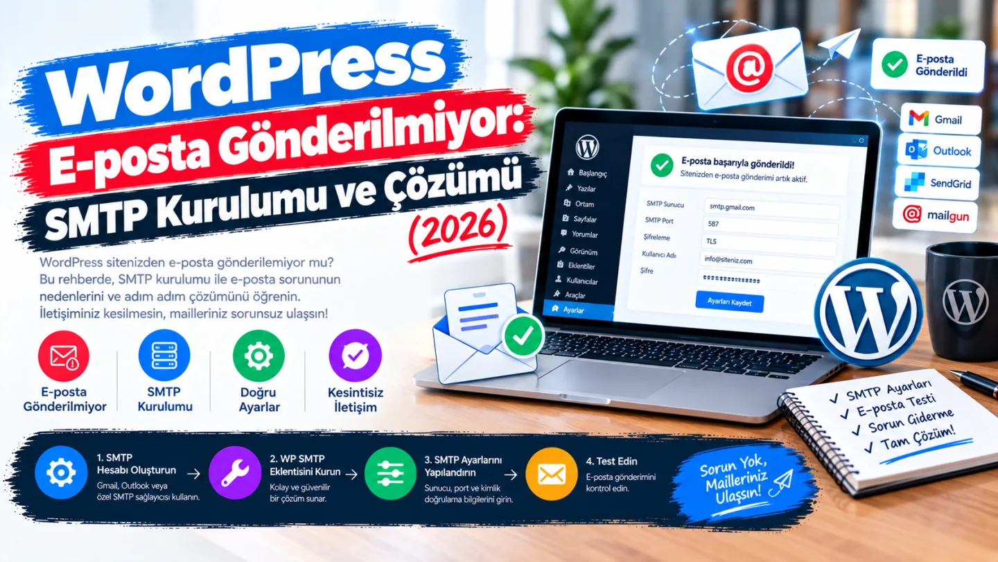 WordPress E-posta Gönderilmiyor: SMTP Kurulumu ve Çözümü