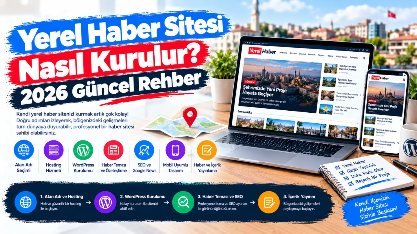 Yerel Haber Sitesi Nasıl Kurulur? 2026 Güncel Rehber