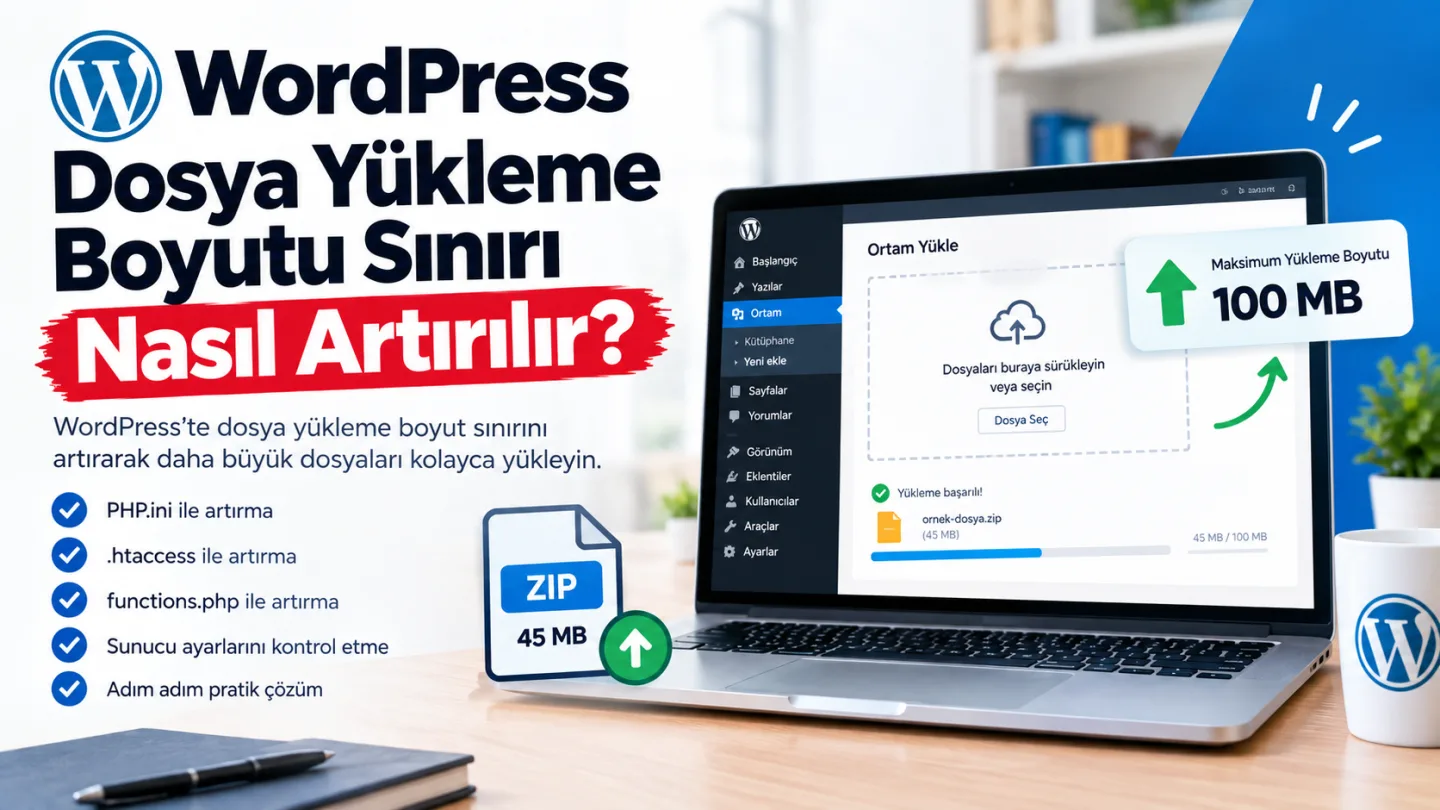WordPress Dosya Yükleme Boyutu Sınırı Nasıl Artırılır?