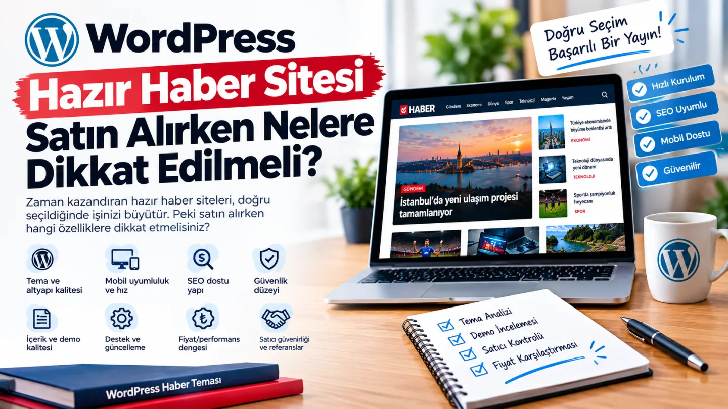 Hazır Haber Sitesi Satın Alırken Nelere Dikkat Edilmeli?