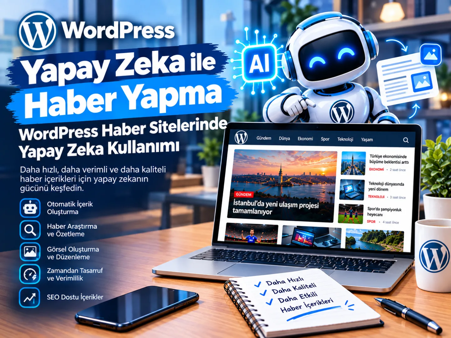 Yapay Zeka ile Haber Yapma: WordPress'te Otomatik Haber Üretimi