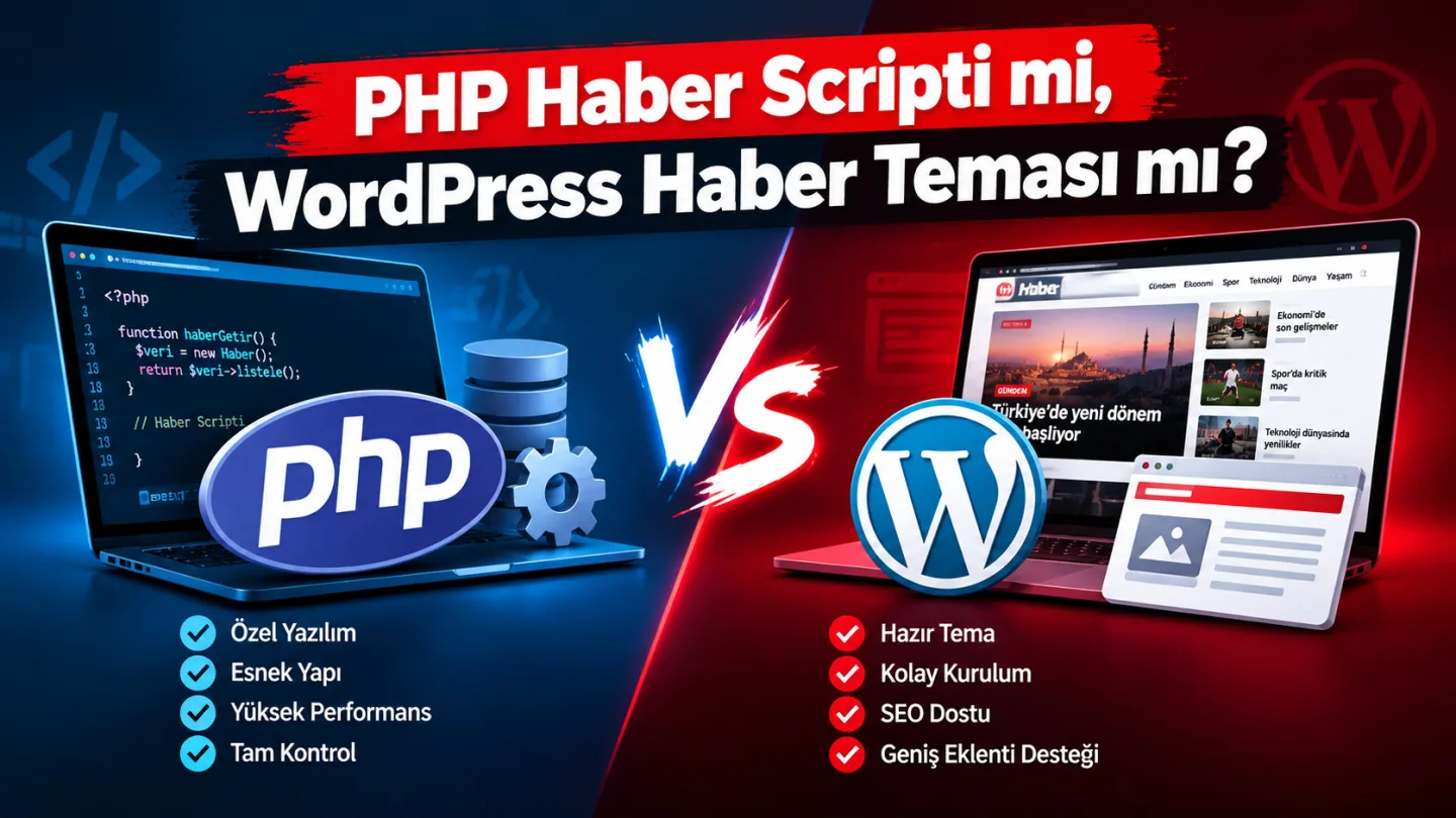 Haber Scripti mi, WordPress mi? PHP Haber Yazılımı Seçim Rehberi